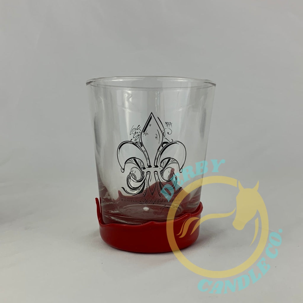 2011 Kentucky Derby Festival Glass | Dipped In Makers Mark Red