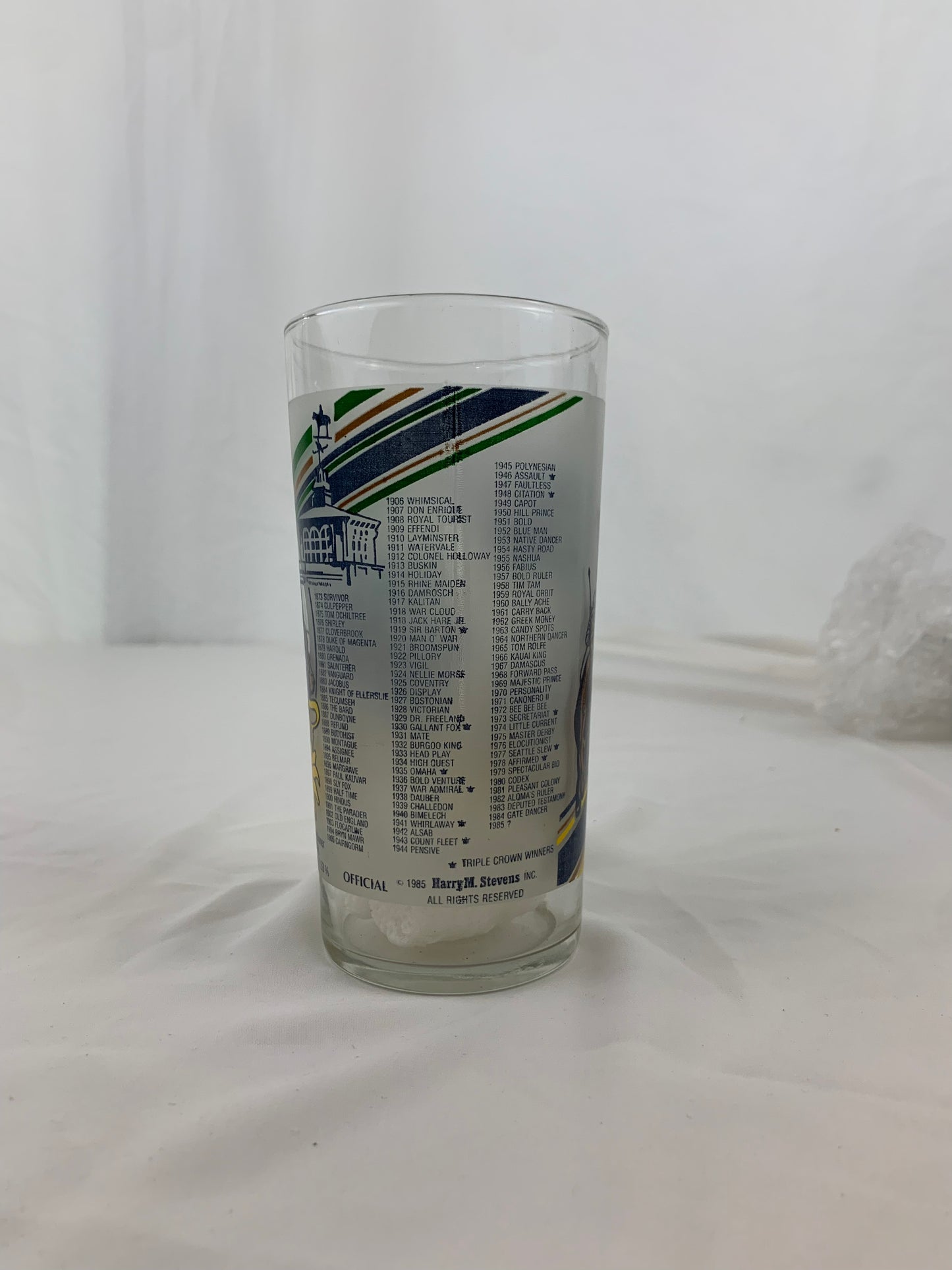 1985 Preakness Glass