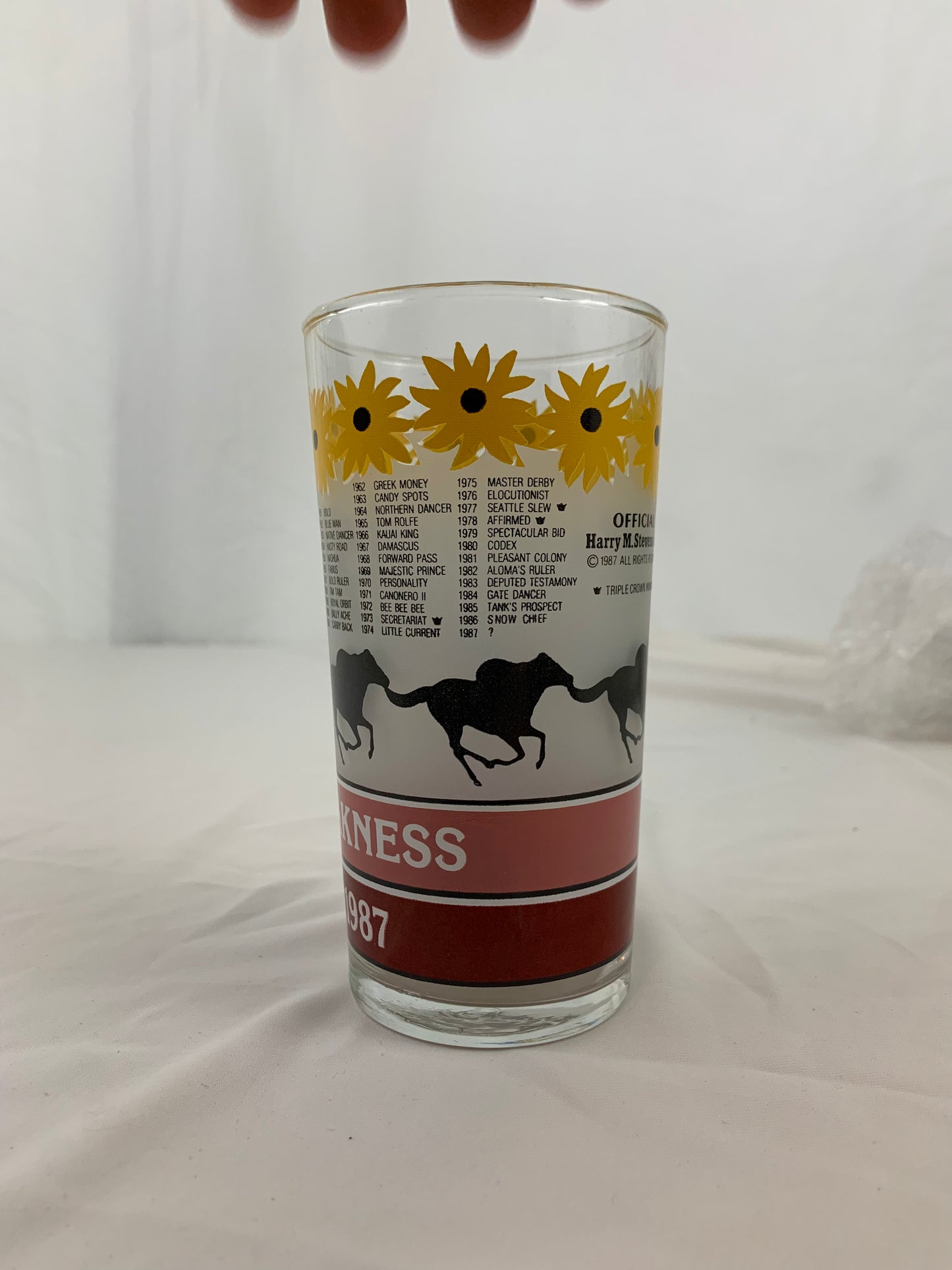 1987 Preakness Glass