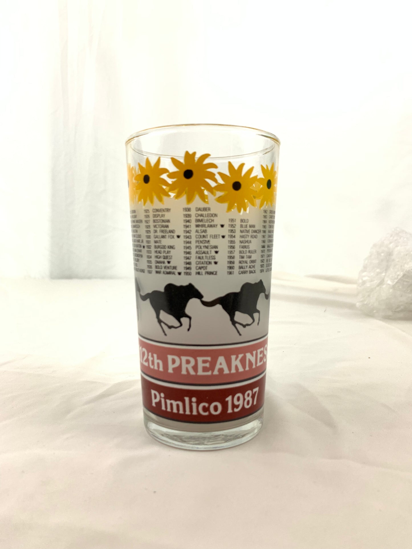 1987 Preakness Glass