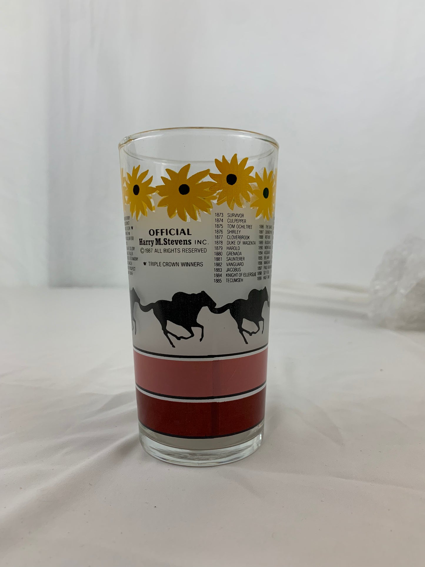 1987 Preakness Glass