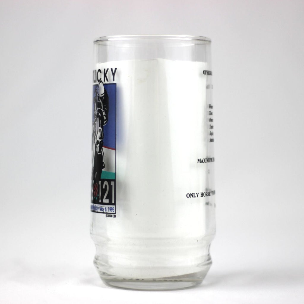 1995 Kentucky Derby 121 Trivia Beer Glass