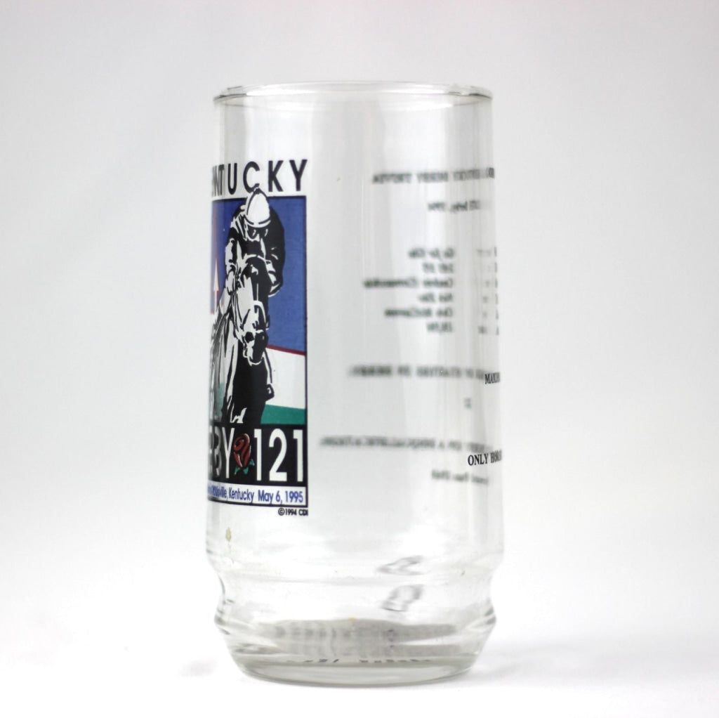 1995 Kentucky Derby 121 Trivia Beer Glass