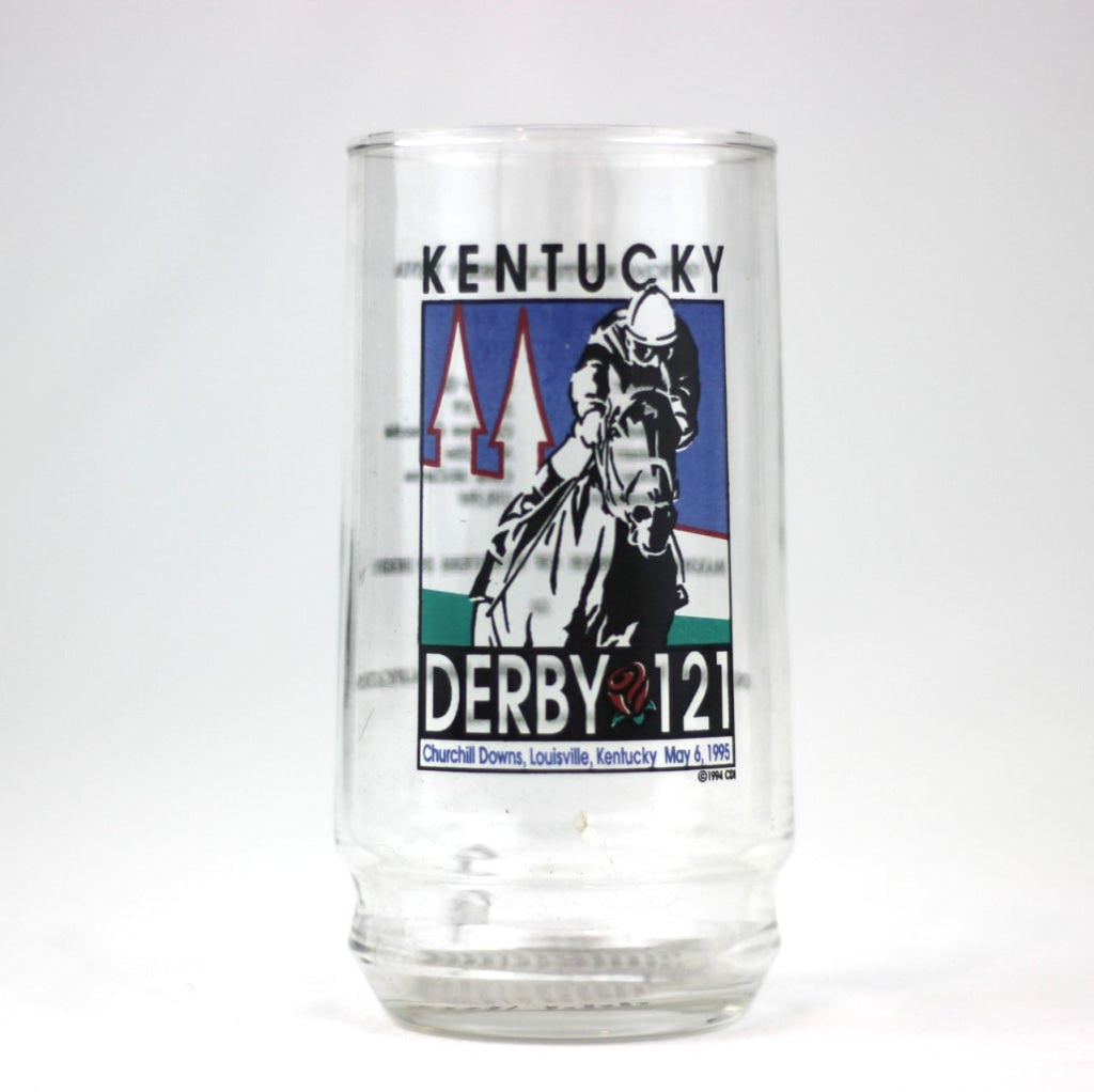 1995 Kentucky Derby 121 Trivia Beer Glass