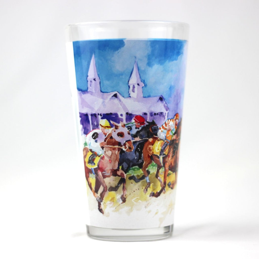 2017 Kentucky Derby 143 Full Color Pint Glasse Misc