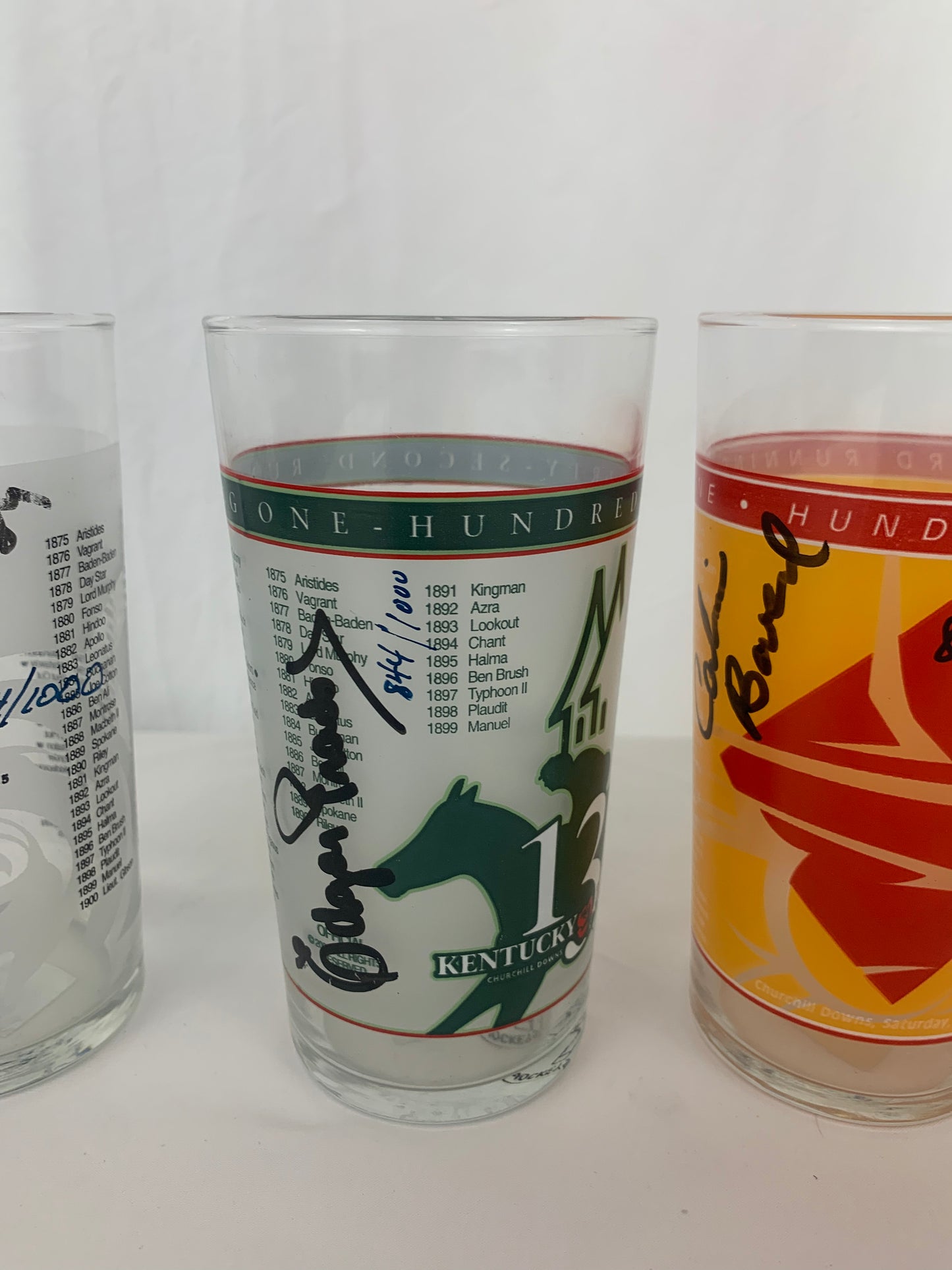 Complete Set Of Kentucky Derby Signature Series Mint Julep Glasses.