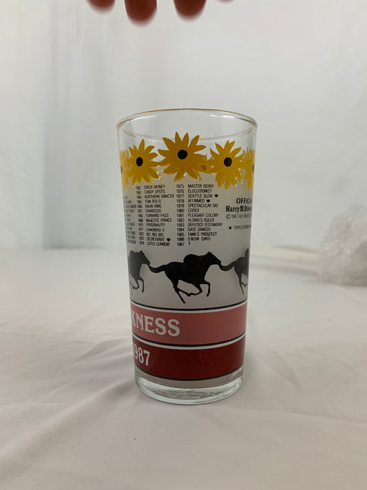 1987 Preakness Glass