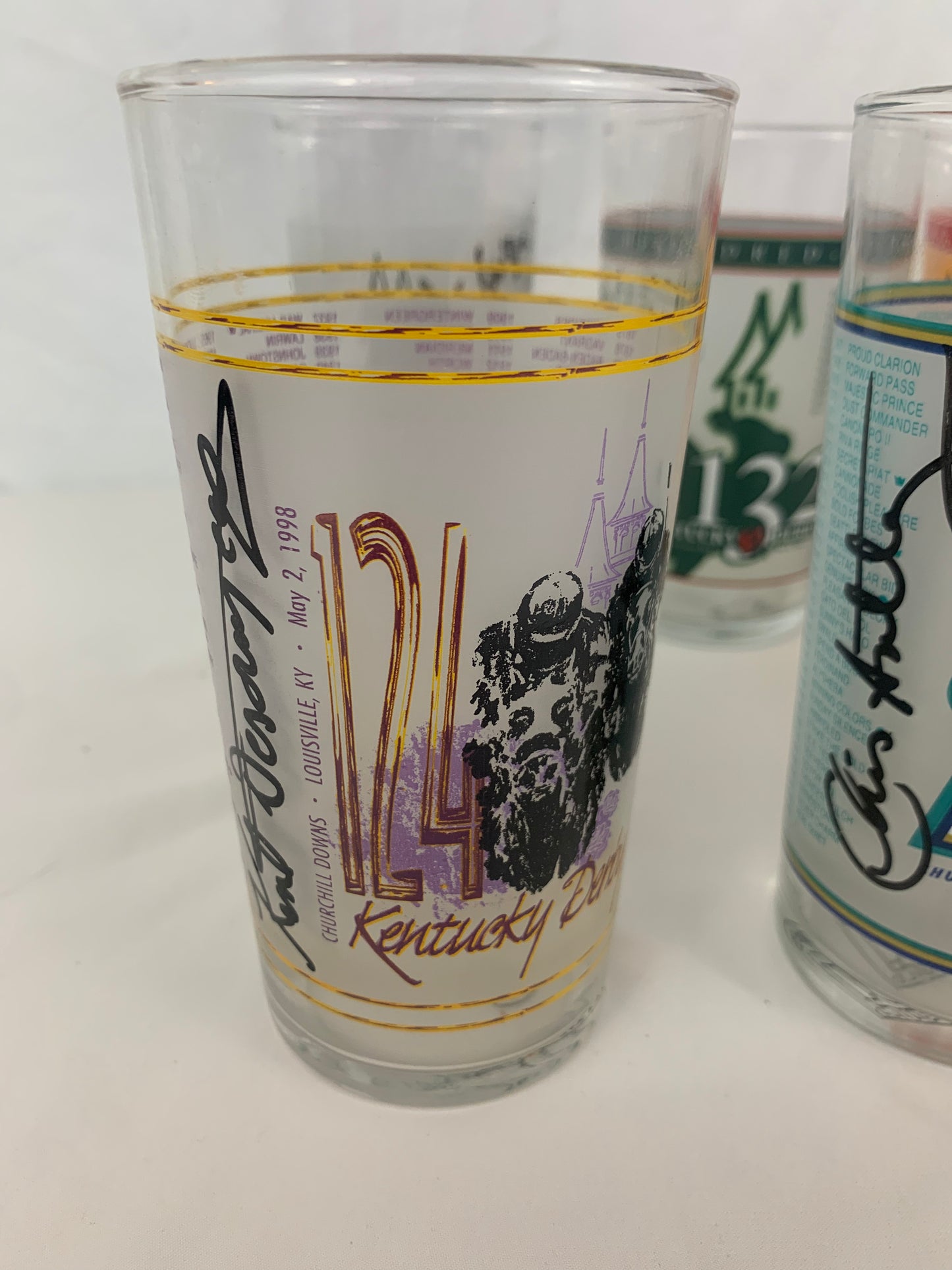 Complete Set Of Kentucky Derby Signature Series Mint Julep Glasses.