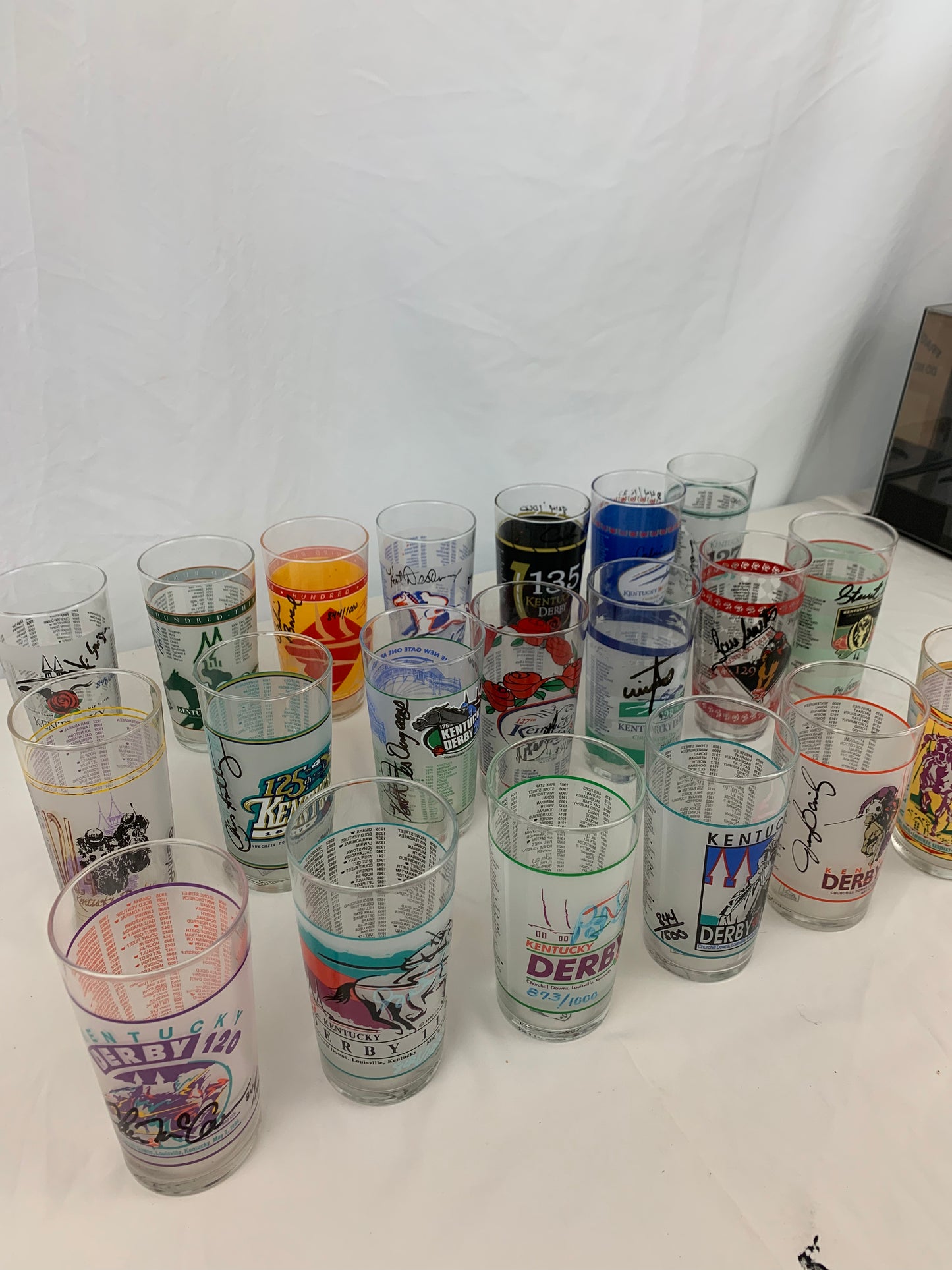 Complete Set Of Kentucky Derby Signature Series Mint Julep Glasses.