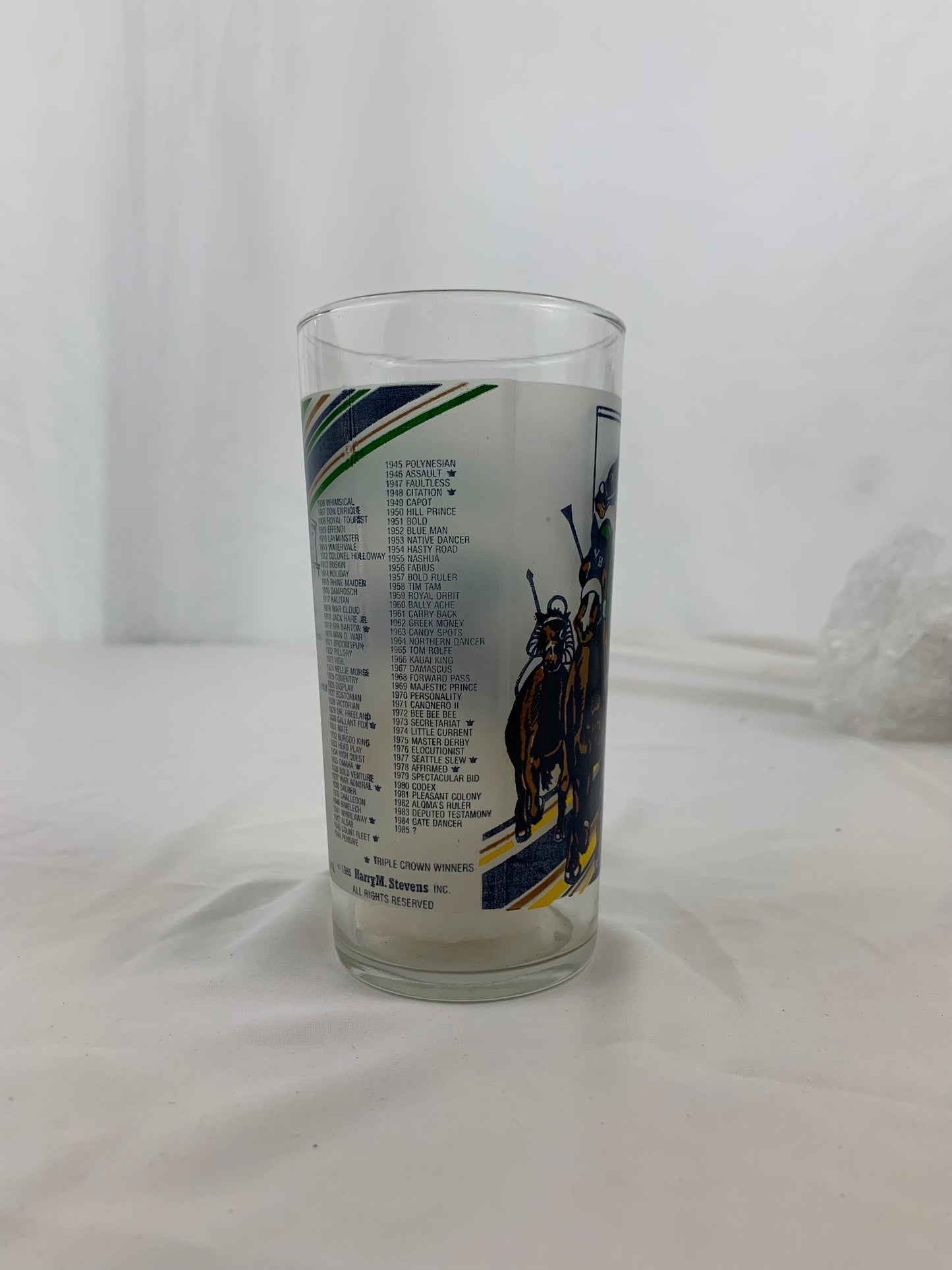 1985 Preakness Glass