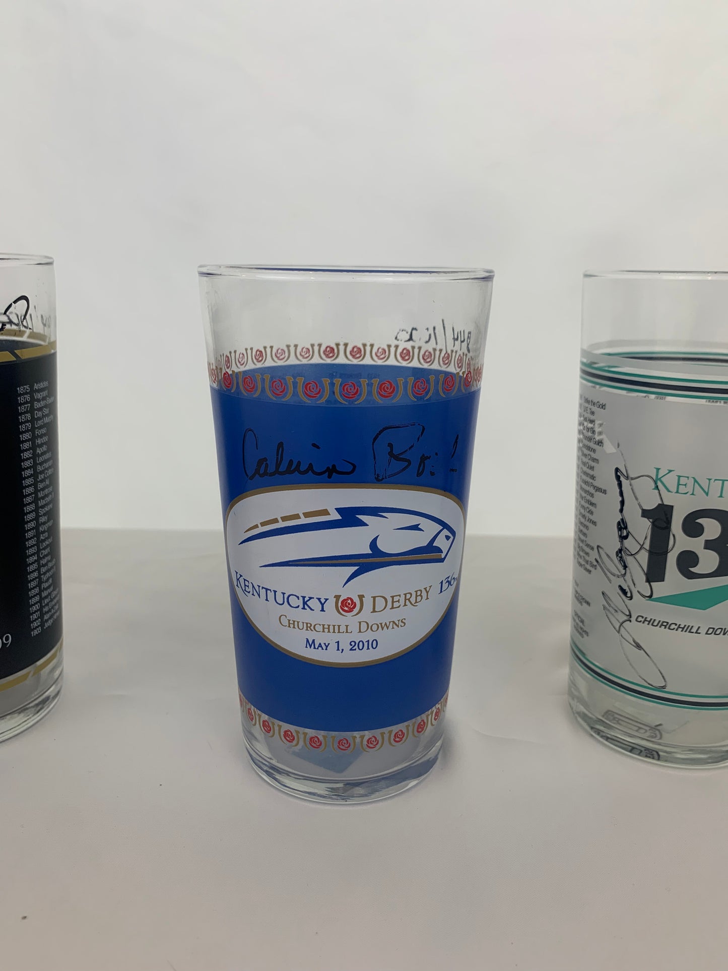 Complete Set Of Kentucky Derby Signature Series Mint Julep Glasses.