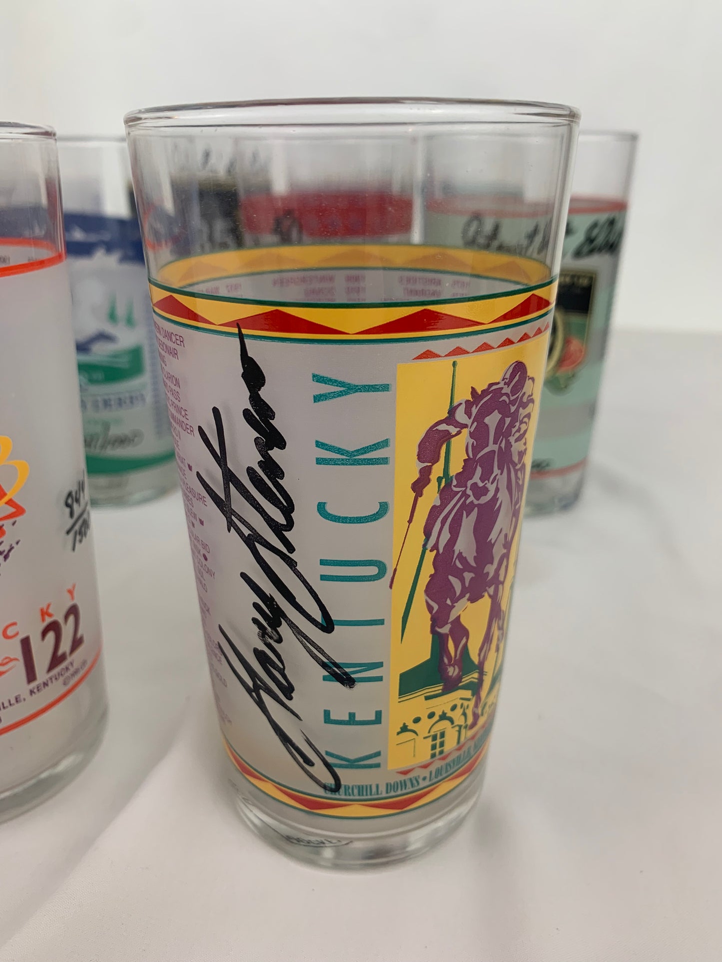 Complete Set Of Kentucky Derby Signature Series Mint Julep Glasses.