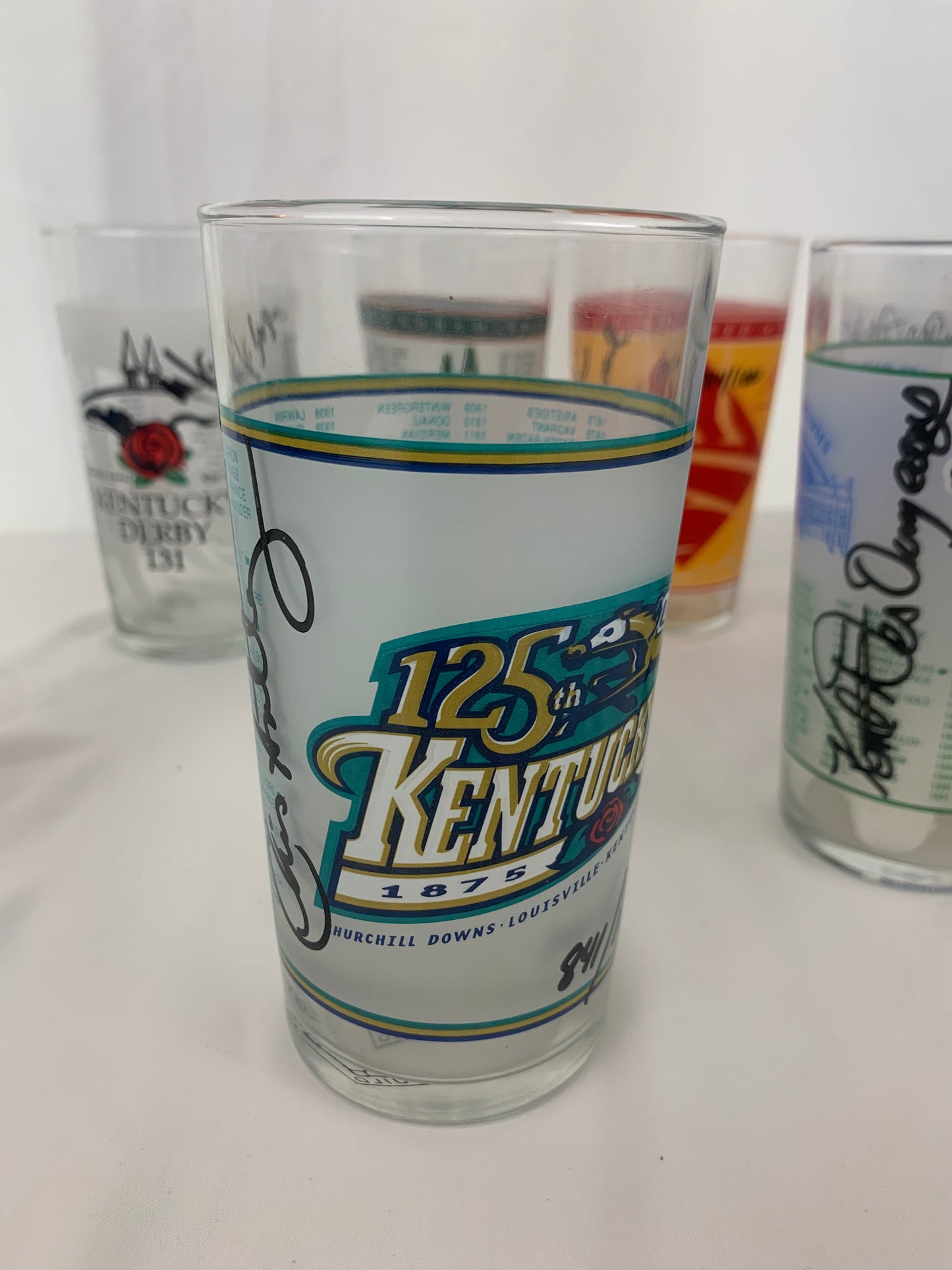 Complete Set Of Kentucky Derby Signature Series Mint Julep Glasses.